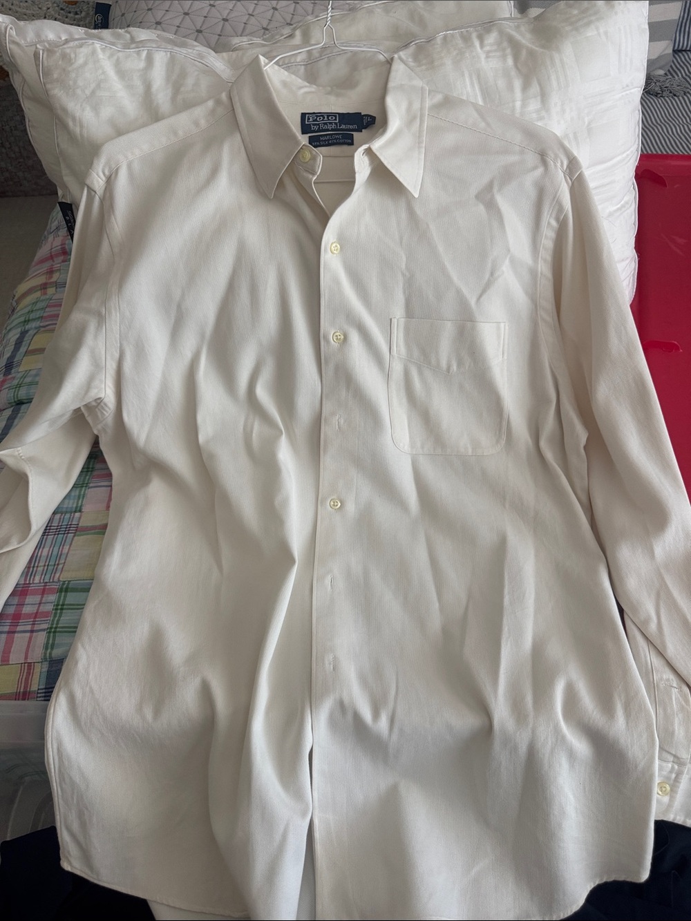 Polo by Ralph Lauren Ivory Men's Dress Shirt
